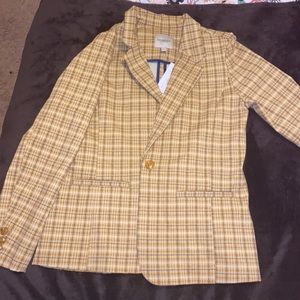 NWT YELLOW WOMENS BLAZER